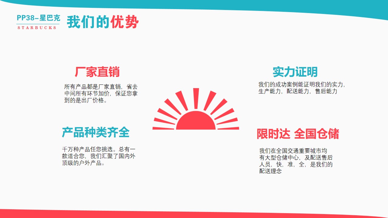 星巴克小中柱伞